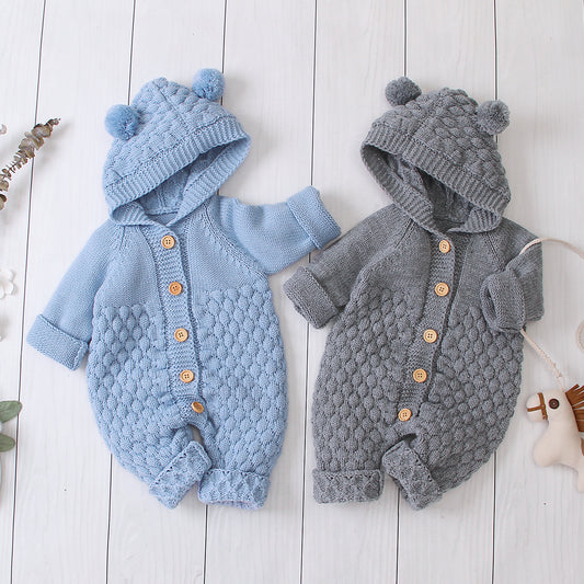 Baby Bear Knitted Jumpsuit