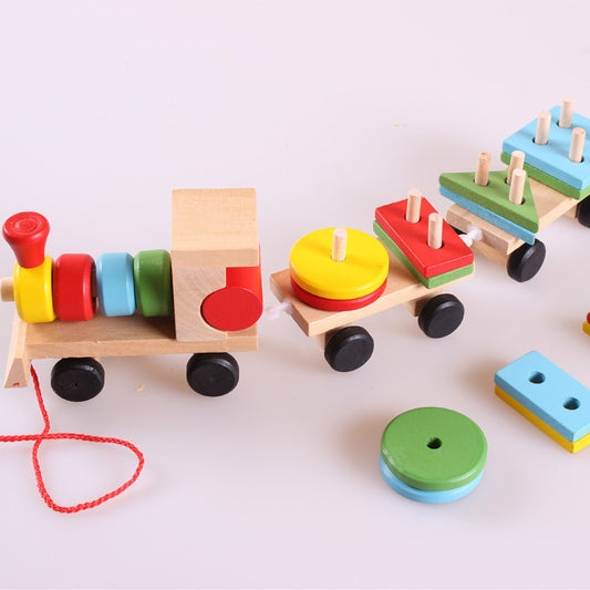 Educational Wooden Train 3 piece