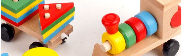 Educational Wooden Train 3 piece