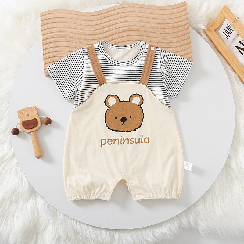 Bear Print Romper