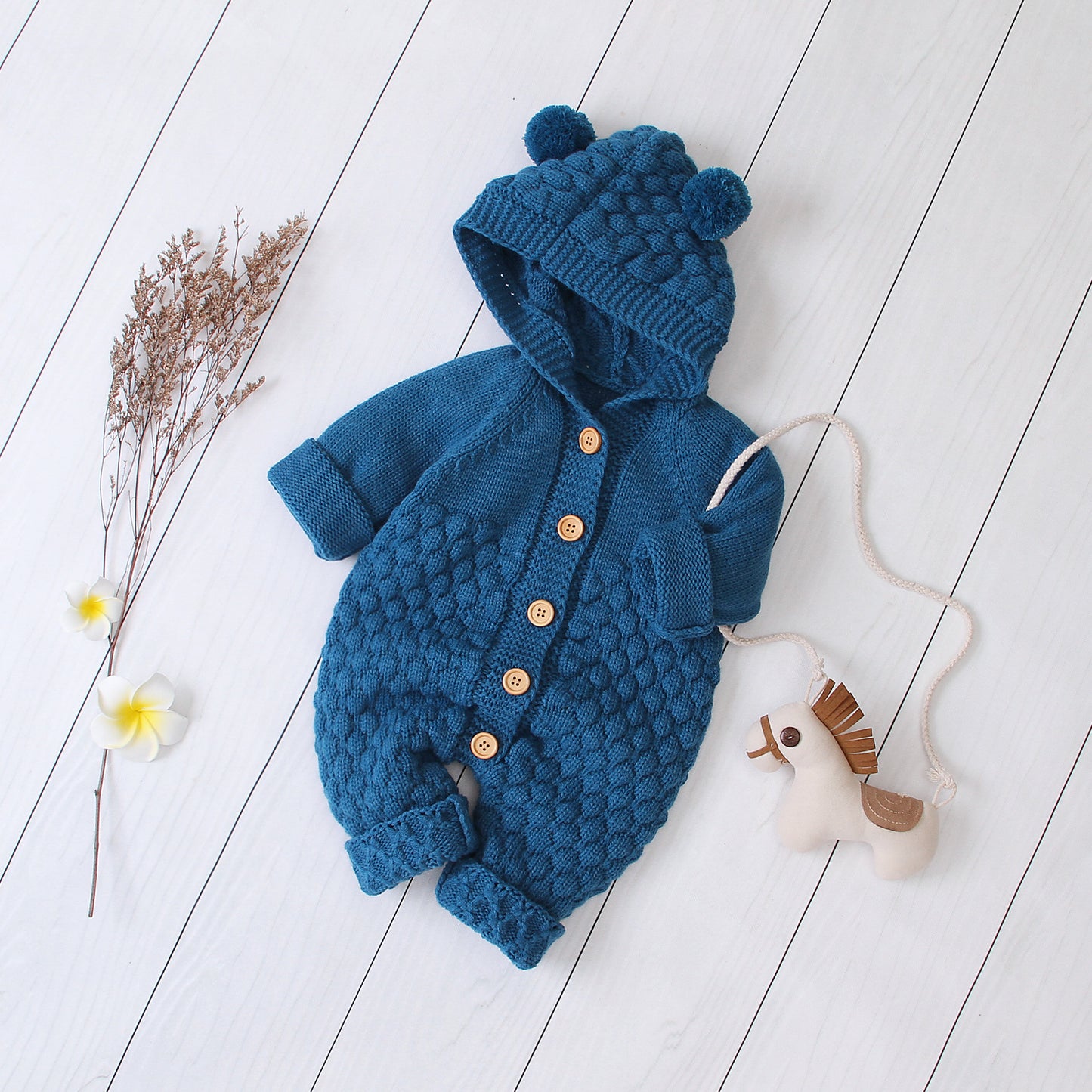 Baby Bear Knitted Jumpsuit