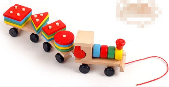 Educational Wooden Train 3 piece