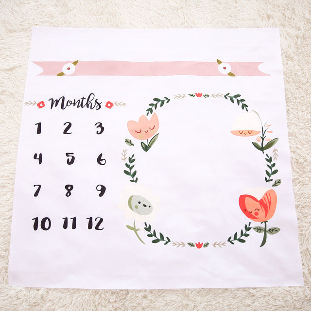 Baby Monthly Milestone Blanket