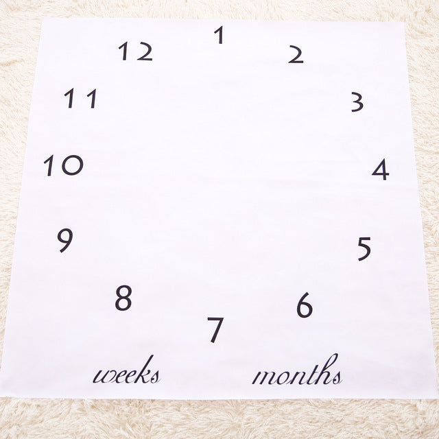 Baby Monthly Milestone Blanket