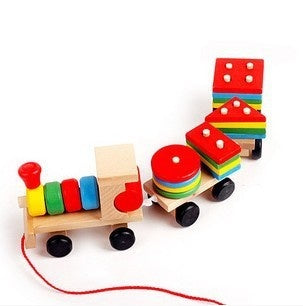 Educational Wooden Train 3 piece