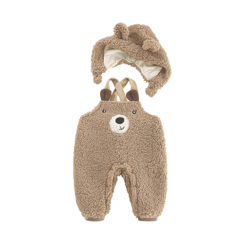 Baby Grizzley Bear Suspenders
