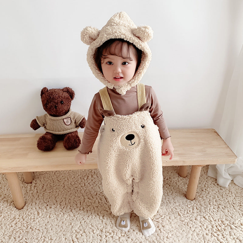 Baby Grizzley Bear Suspenders