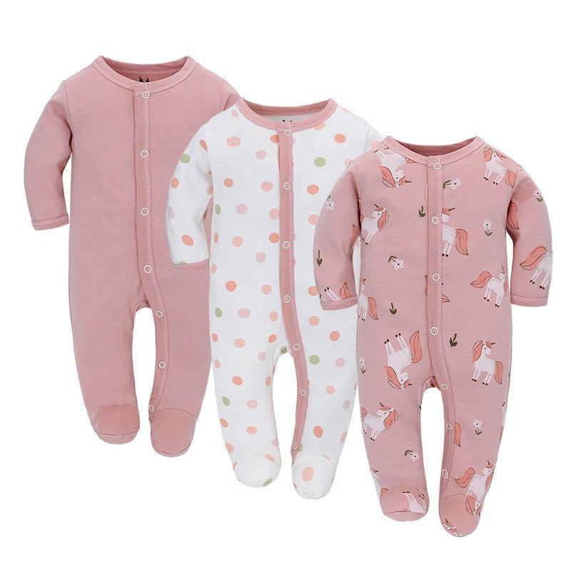 Cotton Baby Romper 3 Pack