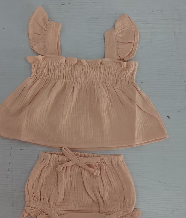 Baby Girls 2 Piece Ruffle Outfit