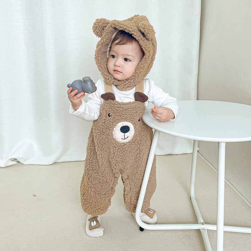Baby Grizzley Bear Suspenders