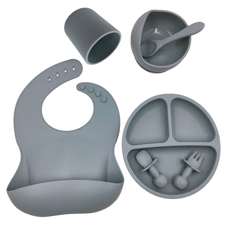 Baby Silicone Less Mess Set