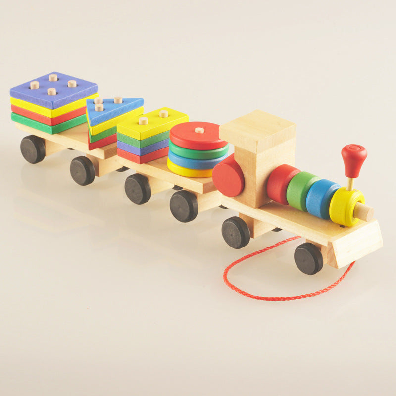 Educational Wooden Train 3 piece
