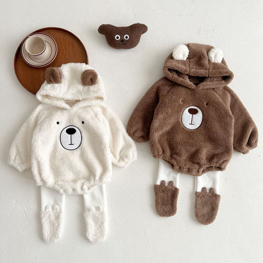 Grizzly Bear Hooded Romper