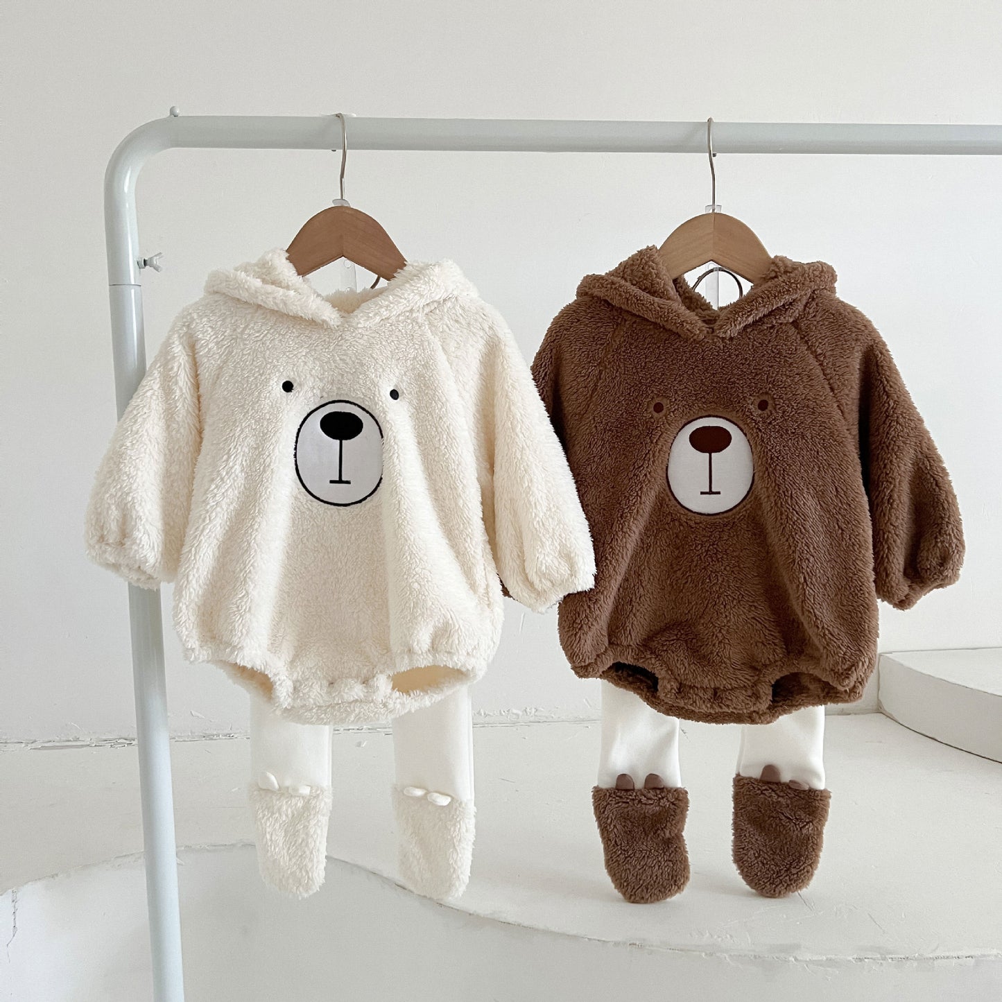 Grizzly Bear Hooded Romper