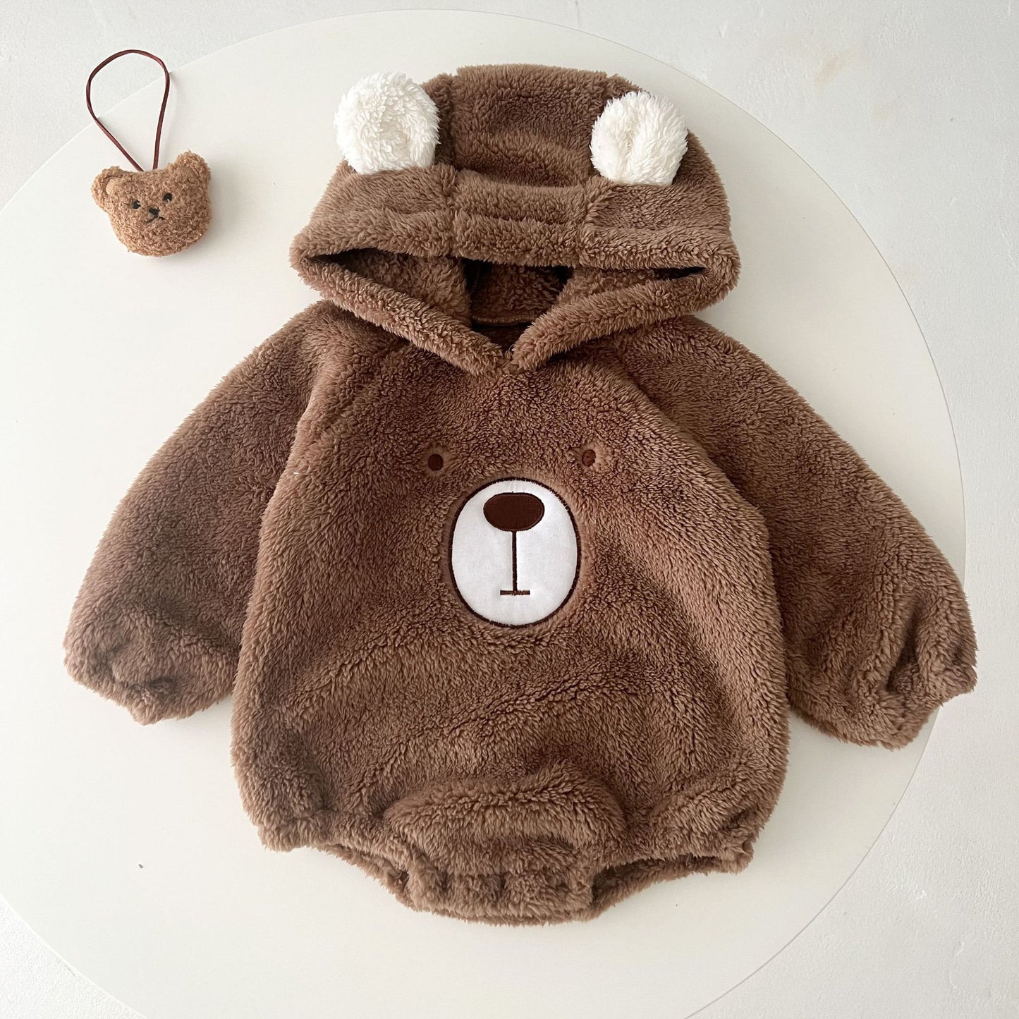 Grizzly Bear Hooded Romper