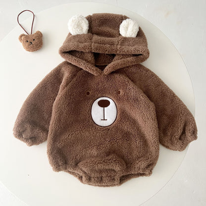 Grizzly Bear Hooded Romper