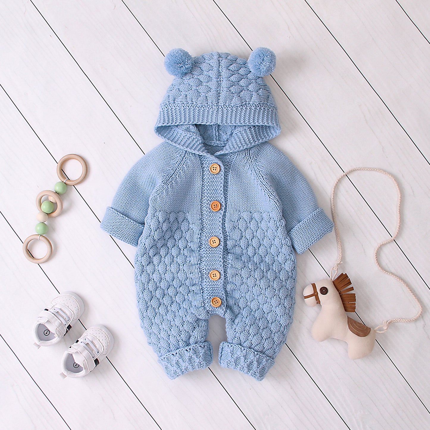 Baby Bear Knitted Jumpsuit