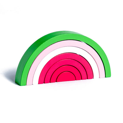 Wooden Rainbow Building Blocks