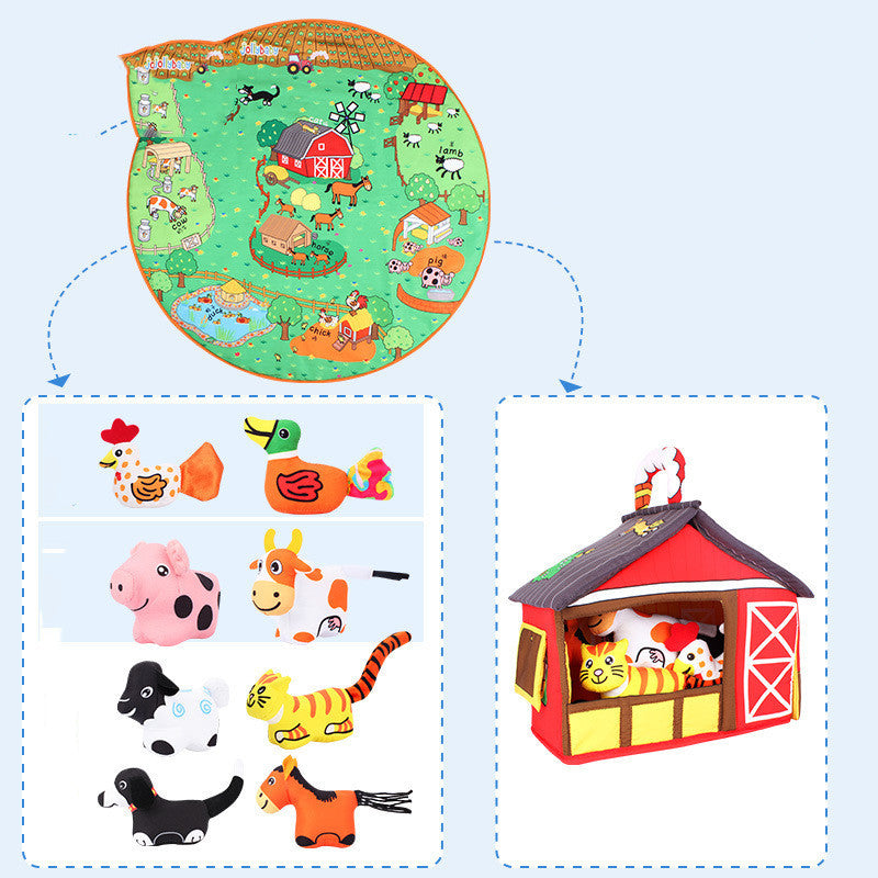 Safari Educational Play Blanket and Toys