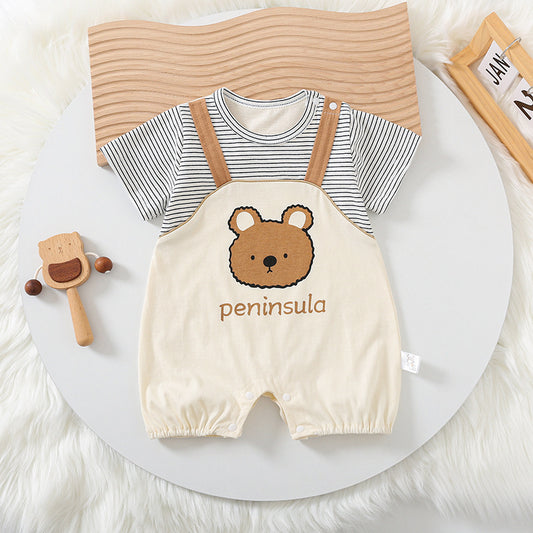 Bear Print Romper