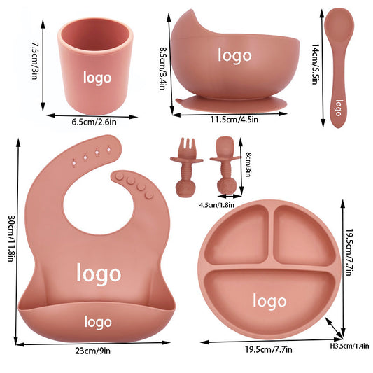 Baby Silicone Less Mess Set