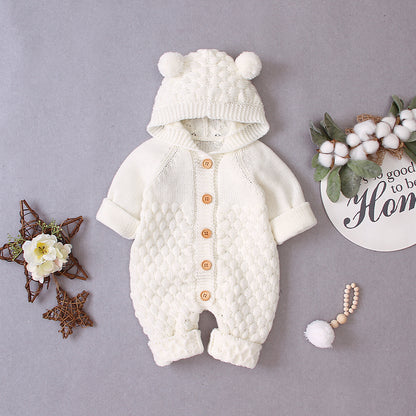 Baby Bear Knitted Jumpsuit