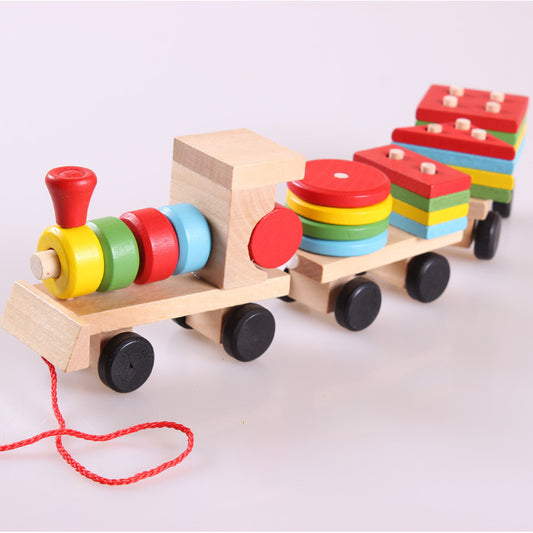 Educational Wooden Train 3 piece