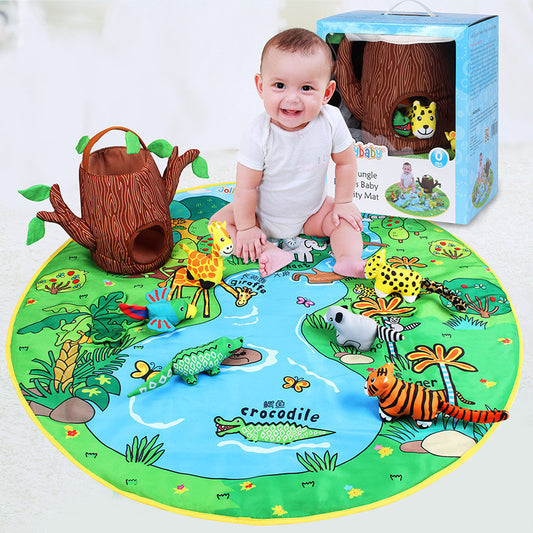 Safari Educational Play Blanket and Toys