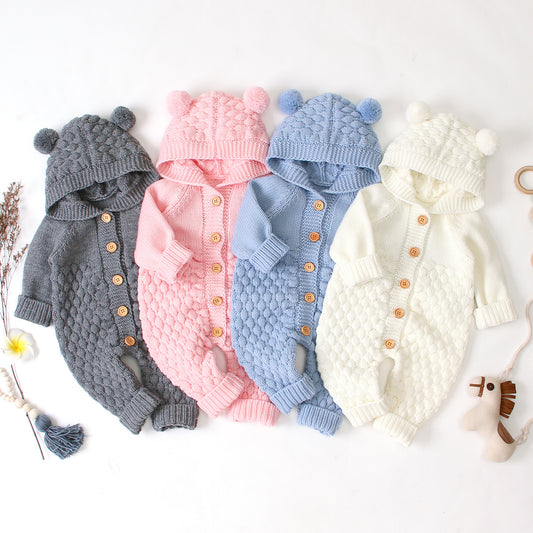 Baby Bear Knitted Jumpsuit