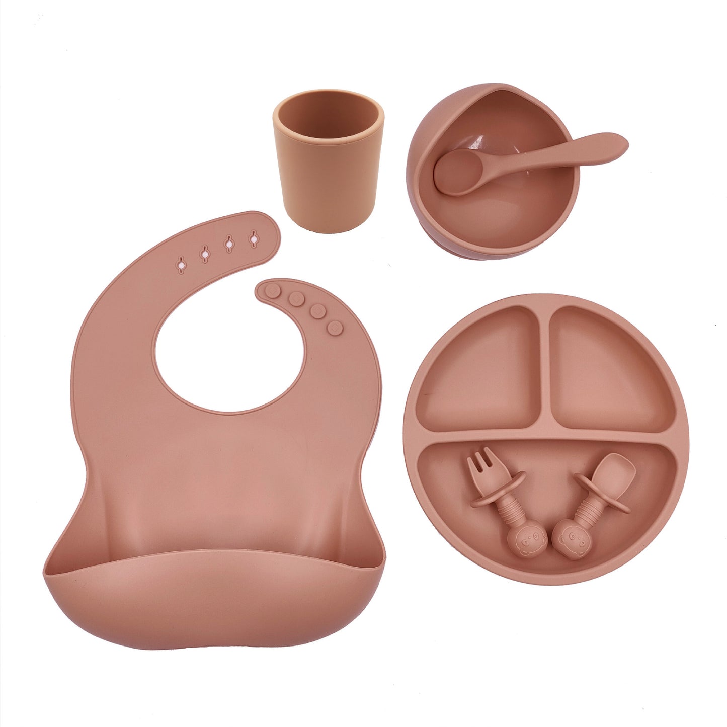 Baby Silicone Less Mess Set