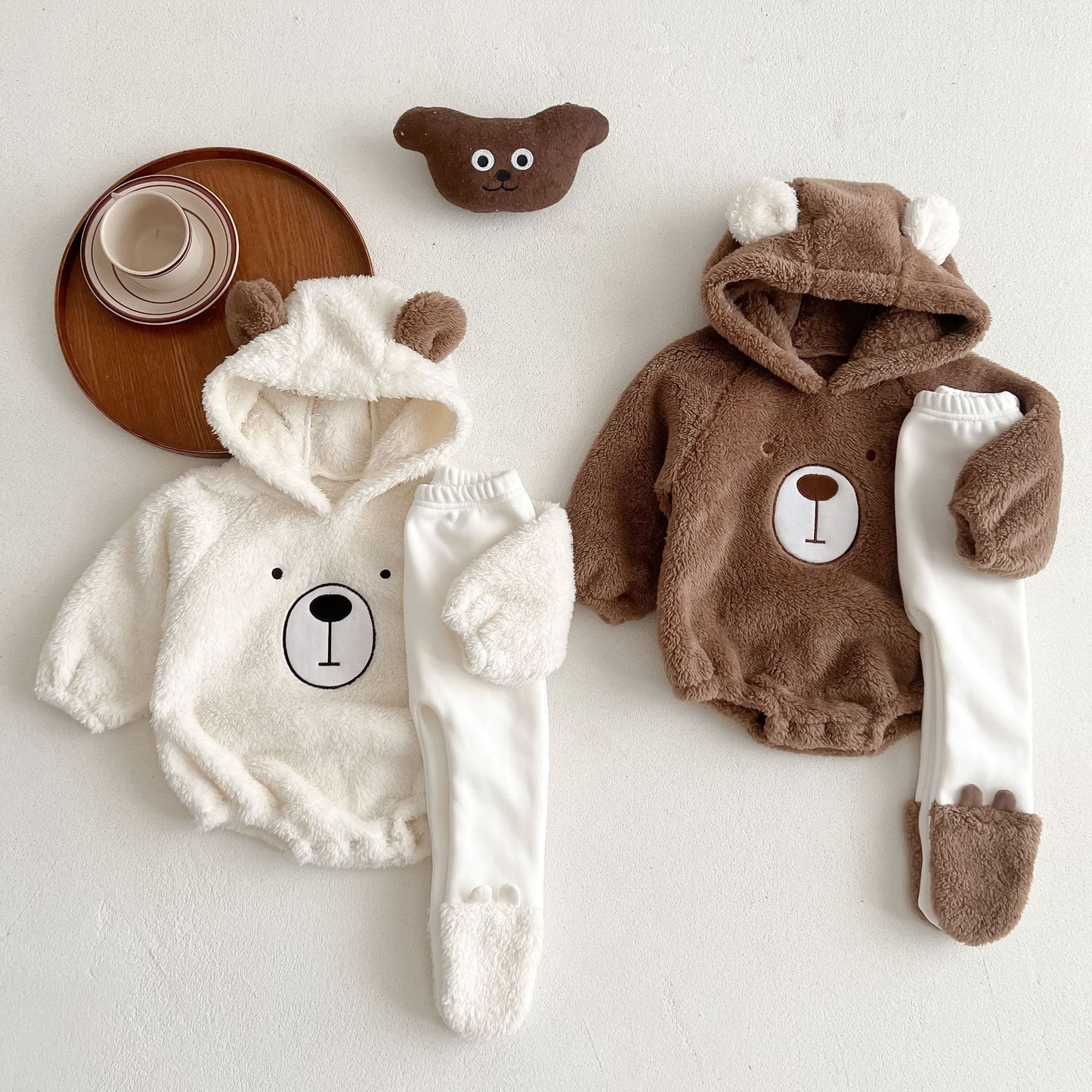Grizzly Bear Hooded Romper