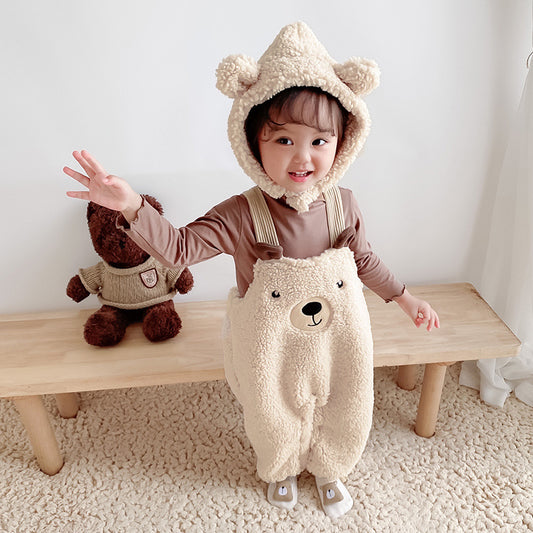 Baby Grizzley Bear Suspenders