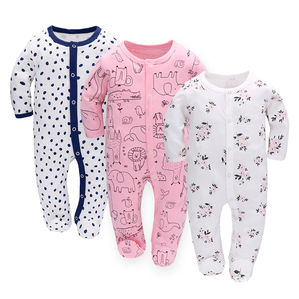 Cotton Baby Romper 3 Pack