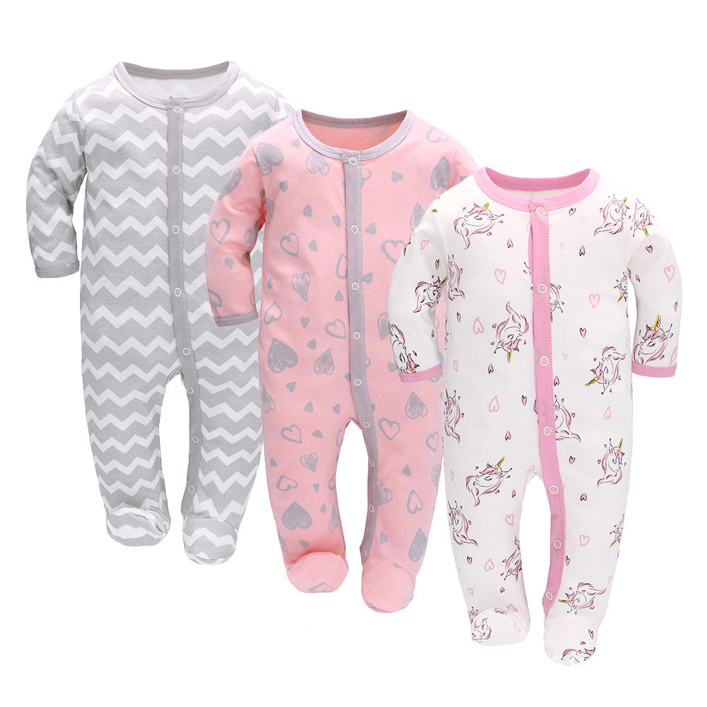 Cotton Baby Romper 3 Pack