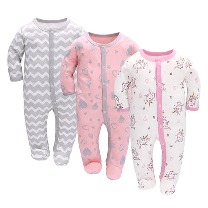Cotton Baby Romper 3 Pack