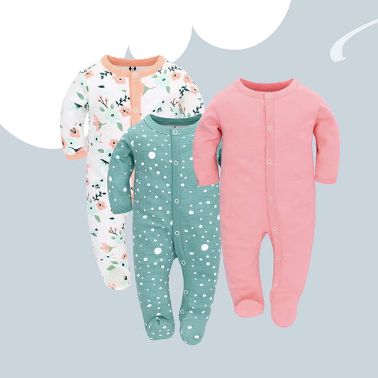 Cotton Baby Romper 3 Pack