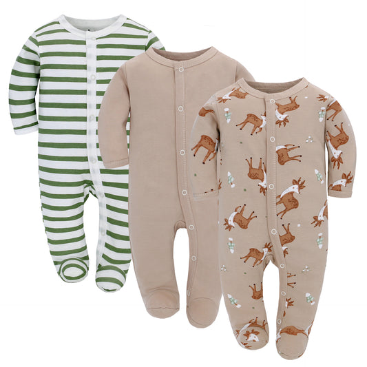 Cotton Baby Romper 3 Pack