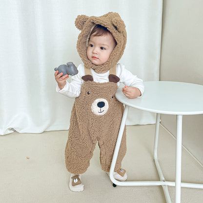 Baby Grizzley Bear Suspenders