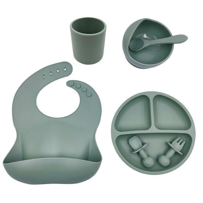 Baby Silicone Less Mess Set